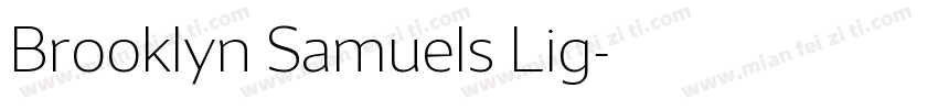 Brooklyn Samuels Lig字体转换